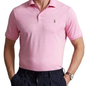 Polo Ralph Lauren Classic Fit XL Hampton Pink Soft Polo Shirt Cotton